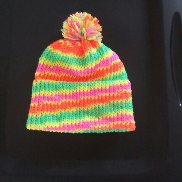 Multi colored Handmade Knitted Hat - Picture 1 of 1